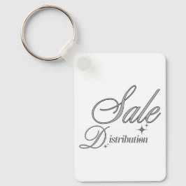 Elegant Silver Script Professional Keyring キーホルダー