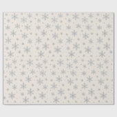 Elegant Silver Snowflake | Winter Holiday  ラッピングペーパー (フラット)