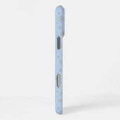 Elegant Silver Snowflake | Winter Holiday  iPhoneケース (右側面)