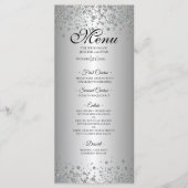 Elegant silver Wedding Menu メニュー (正面)