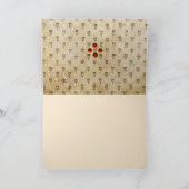 ELEGANT SIMPLE BYZANTINE MOSAIC FLOWERS Antique  シーズンカード (内部)