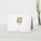 ELEGANT SIMPLE BYZANTINE MOSAIC FLOWERS Antique  シーズンカード (裏面)