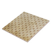 ELEGANT SIMPLE BYZANTINE MOSAIC FLOWERS Antique  タイル (側面)