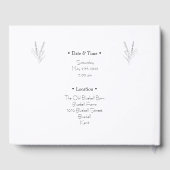 Elegant Simple Chic Black & White Illustrations  ゲストブック (裏面)