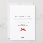 Elegant Simple Christmas Photo Collage  シーズンカード (裏面)