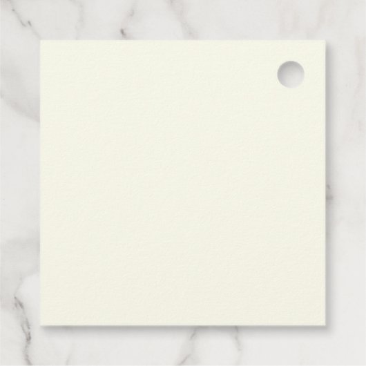 Elegant Simple Classic Minimalist Red Bow フェイバータグ (裏面)