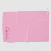 Elegant Simple Classy Modern Monogrammed Girly ゴルフタオル (横)
