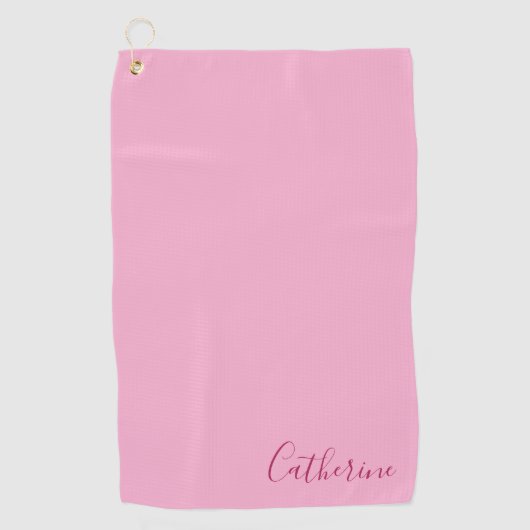Elegant Simple Classy Modern Monogrammed Girly ゴルフタオル (正面)