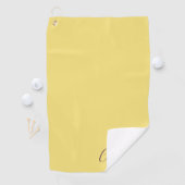 Elegant Simple Classy Modern Monogrammed Golfer ゴルフタオル (インサイチュ)