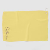 Elegant Simple Classy Modern Monogrammed Golfer ゴルフタオル (横)
