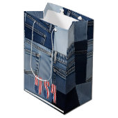 Elegant Simple Custom Packaging for Celebrations  ミディアムペーパーバッグ (正面アングル)