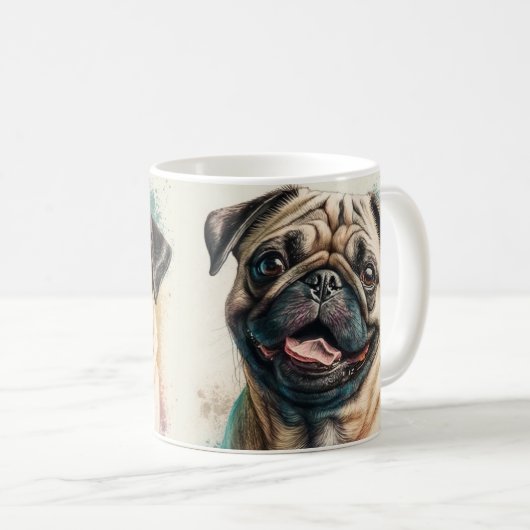 Elegant Simple Custom Pet's Simple Modern Photo コーヒーマグカップ (正面右)