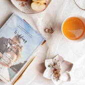 Elegant Simple Customizable Photo Wedding  招待状