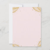 Elegant Simple Gold Glitter Corners Sweet 16   招待状 (裏面)