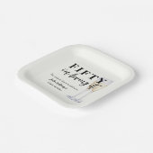 Elegant Simple I'm Loving It 50th Birthday ペーパープレート (傾斜あり)