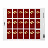 Elegant Simple Joyful Christmas Return Address ラベル (フルシート)