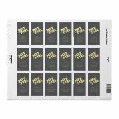 Elegant Simple Joyful Christmas Return Address ラベル (フルシート)