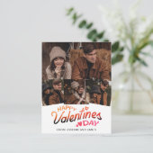 Elegant Simple Modern Happy Valentine's Day Photo シーズンポストカード (スタンド正面)