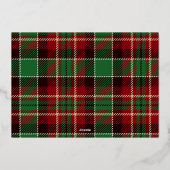 Elegant Simple modern Minimal Family Photo 箔シーズンカード (裏面)