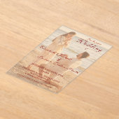 Elegant Simple Photo Minimal Romantic  アクリル招待状 (レイダウン)