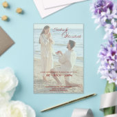Elegant Simple Photo Minimal Romantic Wedding アクリル招待状 (インサイチュ (ウェディング))