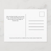 Elegant Simple Shamrock Photo St. Patrick's Day  シーズンポストカード (裏面)