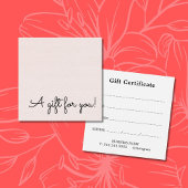 Elegant Simple Texture Rose Beauty Salon