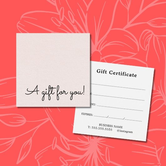 Elegant Simple Texture Rose Beauty Salon