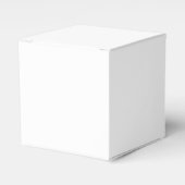 Elegant Simple White Favor Box - Minimalist フェイバーボックス (正面サイド)