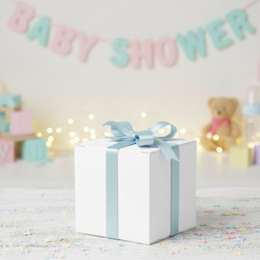 Elegant Simple White Favor Box - Minimalist フェイバーボックス