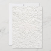 Elegant Simple Winter Wedding Invitation 招待状 (裏面)
