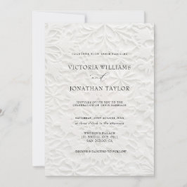 Elegant Simple Winter Wedding Invitation 招待状