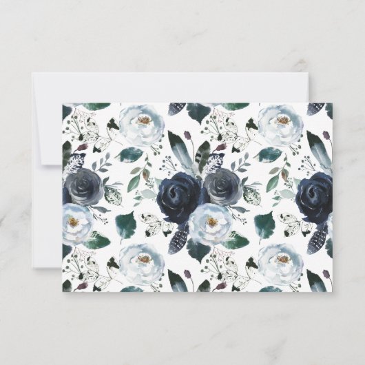 Elegant Simplicity | Classic Wedding Reception Car 招待状 (裏面)