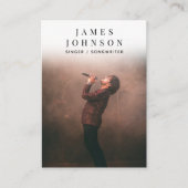 Elegant Singer Musician Photography 2 QR Codes 名刺 (正面)