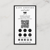 Elegant Small Business Customer Loyalty Discount 名刺 (裏面)