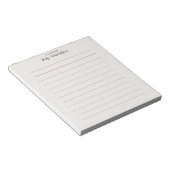 Elegant Smooth Lines Teacher Notepad ノートパッド (アングル)