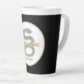 Elegant Snake - Luxury Chinese Zodiac Art & Mystic カフェラテマグ (右アングル)
