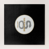 Elegant Snake - Luxury Chinese Zodiac Art & Mystic ジグソーパズル (横)