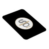 Elegant Snake - Luxury Chinese Zodiac Art & Mystic マグネット (右側)