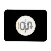 Elegant Snake - Luxury Chinese Zodiac Art & Mystic マグネット (横)