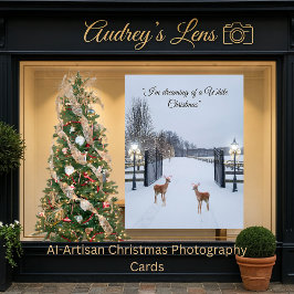 Elegant Snow Serene Scene  Design カード