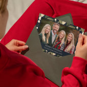 Elegant Snowberry Christmas Photo シーズンカード