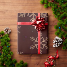 Elegant Snowflake Christmas Wrappin ラッピングペーパー
