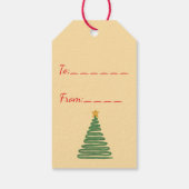 Elegant Snowflake Ornament Winter Gift Tag ギフトタグ (裏面)