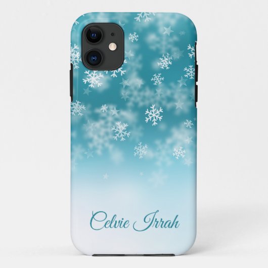 Elegant Snowflakes オリジナル iPhone X Case Case-Mate iPhoneケース (裏面)