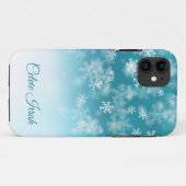 Elegant Snowflakes オリジナル iPhone X Case Case-Mate iPhoneケース (裏面(横))