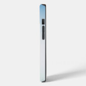 Elegant Soft Blue & White Ombre Case-Mate iPhoneケース (裏面 / 左)