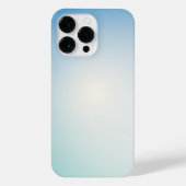  Elegant Soft Blue & White Ombre  iPhoneケース (裏面)