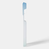  Elegant Soft Blue & White Ombre  iPhoneケース (左側面)