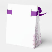 Elegant Soft Blush Lavender Floral Wedding  フェイバーボックス (裏面サイド)